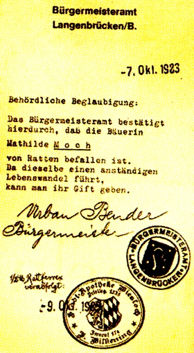 (Behördliche Beglaubigung: Der Bäuerin kann Gift gegeben werden)